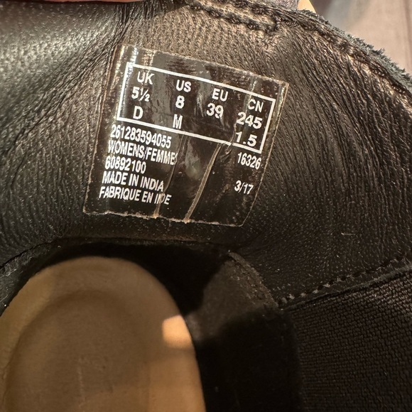 CLARKS Women’s Monica Blue Gray Leather Ankle Booties size 8 - Picture 9 of 10